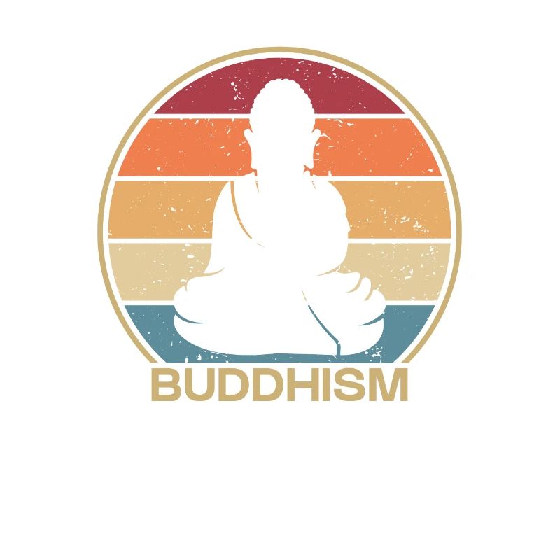 Retro Buddhist Statue Symbol Priest Buddhism