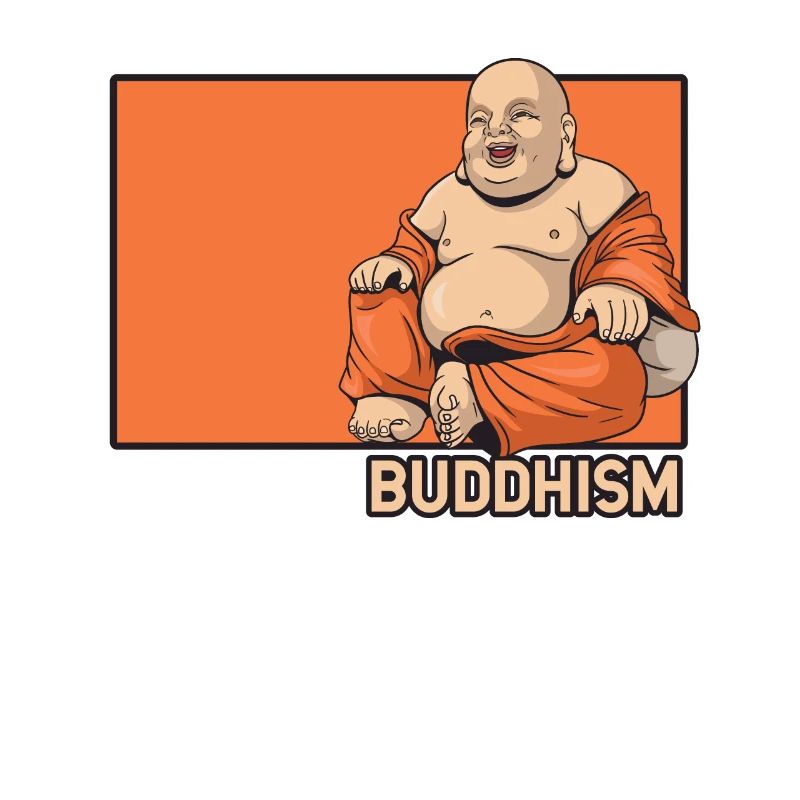 Buddhism Doodle Chinese Hanzi Buddhist Statue