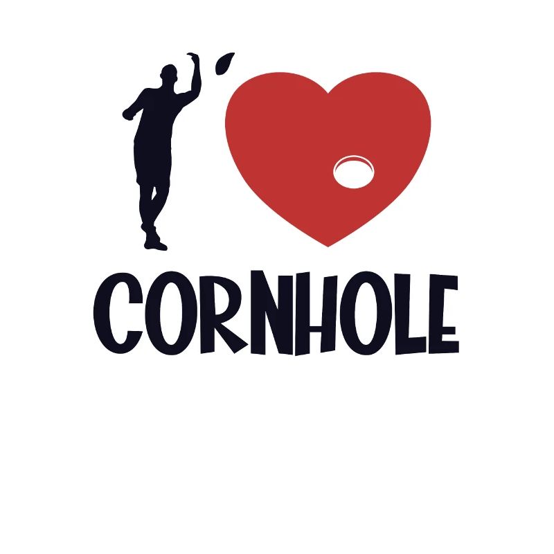 Ich liebe Cornhole Game Boards Sitzsack Professional