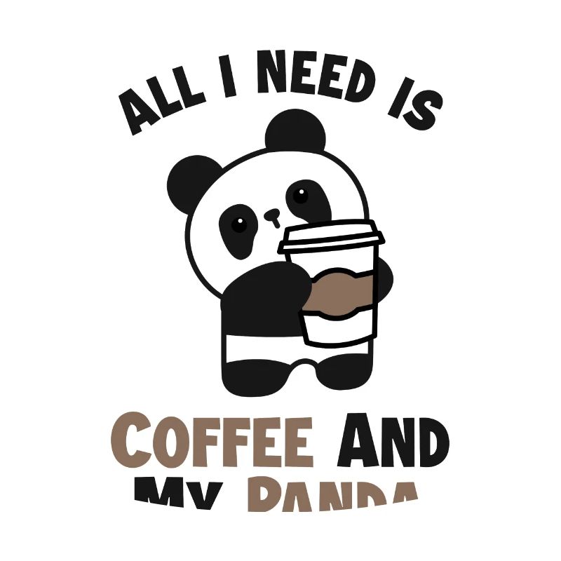 Le café et mon panda Panda Ours Ami Amant Géant