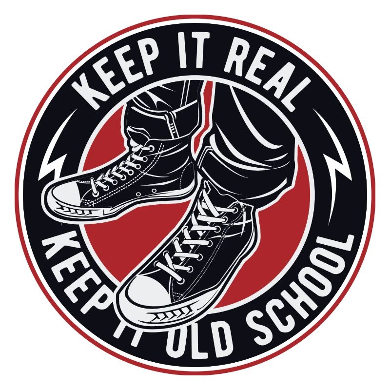 Keep It Real Old School Sneakers Logo