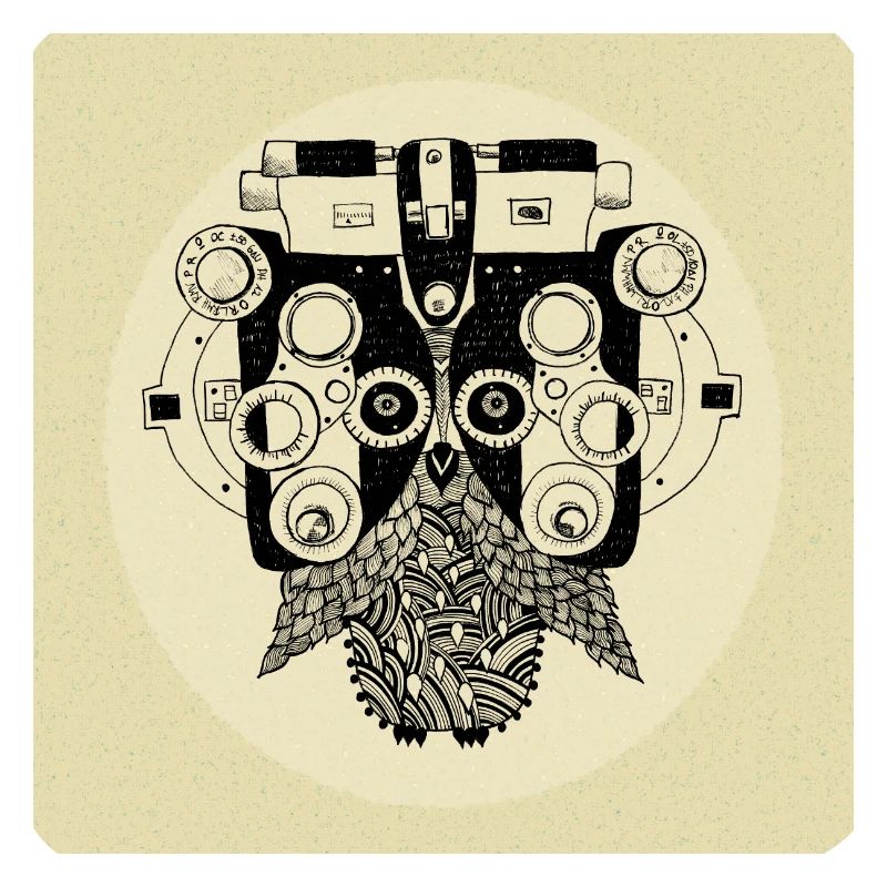Phoropter Eule Poster
