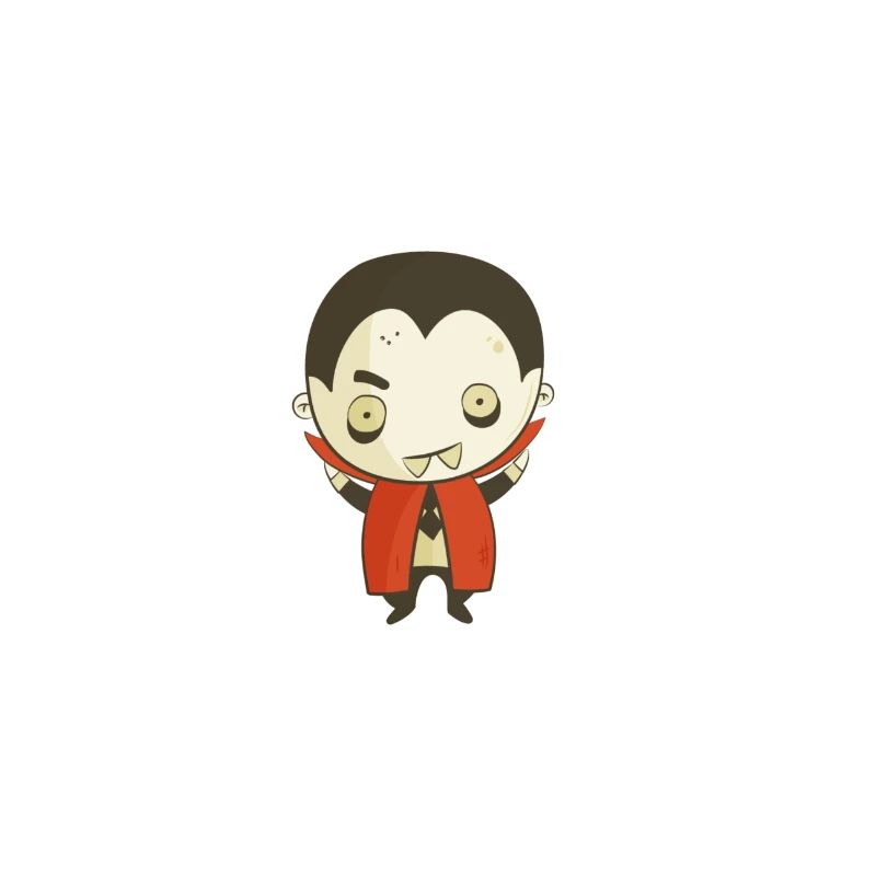 Dessin animé Vampire Dracula mignon – Conception d’Halloween