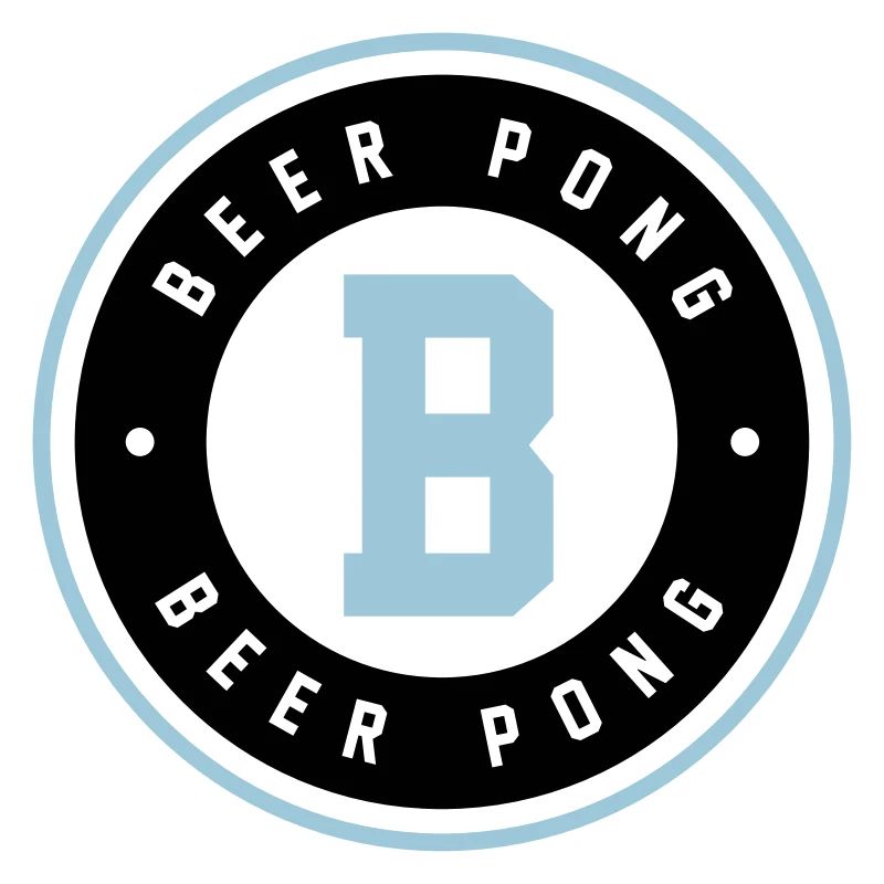 Logo bleu du badge Beer Pong