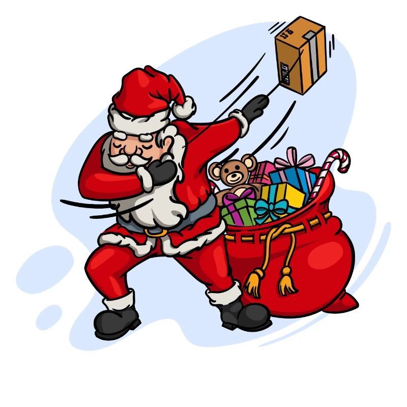 Doux Dab Dabbing Père Noël Noël