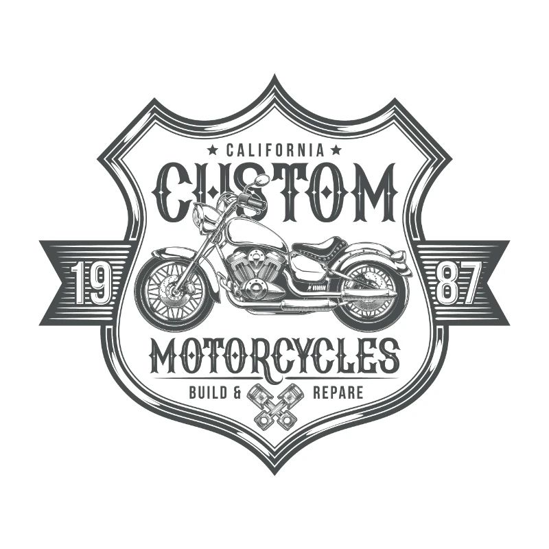 Custom Motorcycles Amerika Motorrad Retro Geschenk