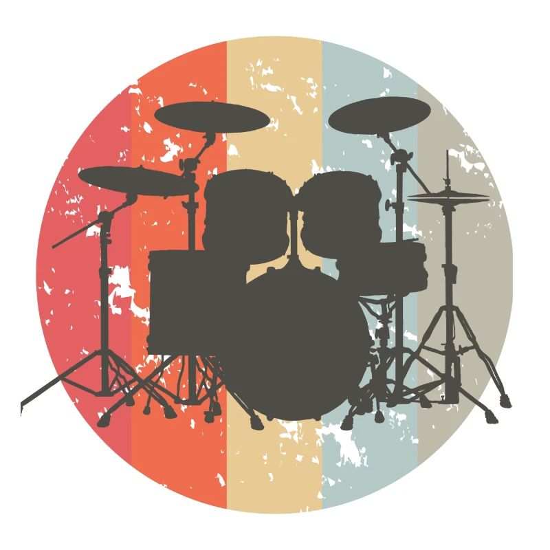 Drums, Drum, Music, Retro, Drumms, Band