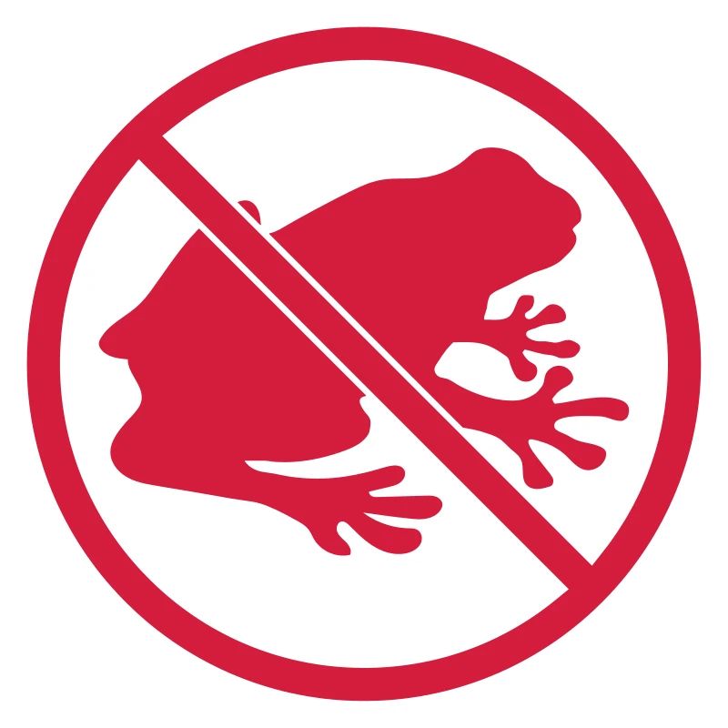 no kroete zone frog forbidden shield silhouett