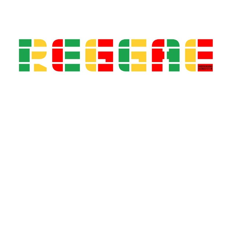 Reggae Color Block Logo