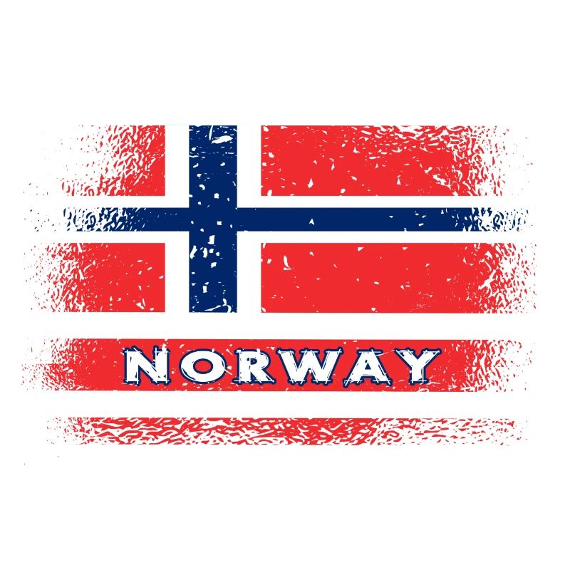 Norvège Drapeaux Conception / Cadeau Oslo