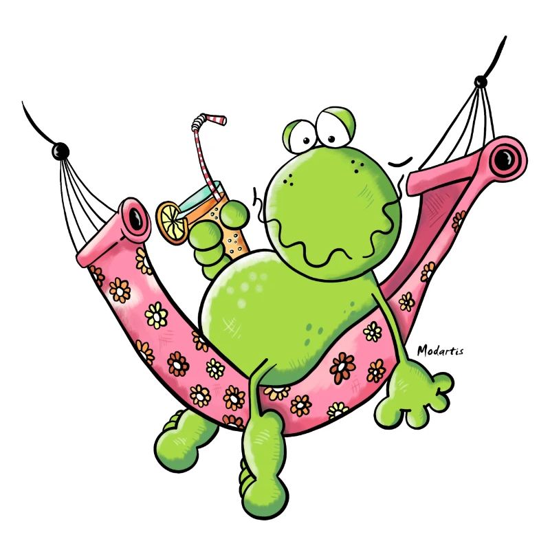 Frog on holiday