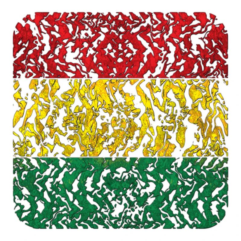 Abstraktes Rasta Muster in Farben
