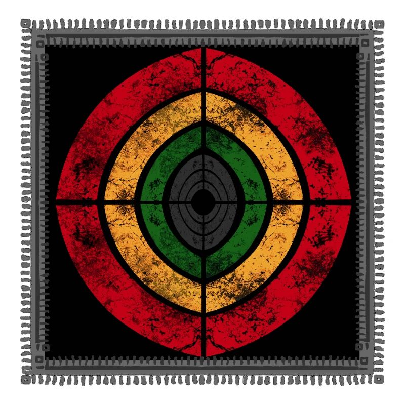Design reggae abstrait aux couleurs rétro