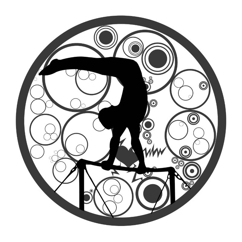 Turner | Gymnastics on high bar parallel bars