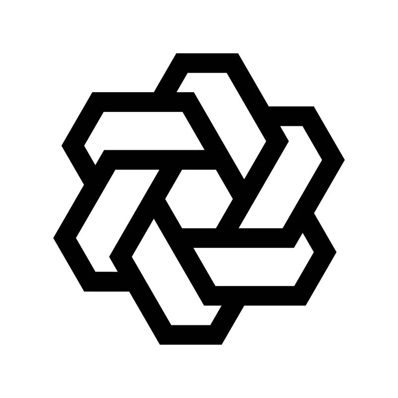 Hexagon circle logo