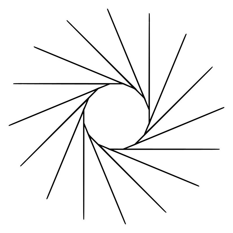 Coole Form, wie eine Sonne.