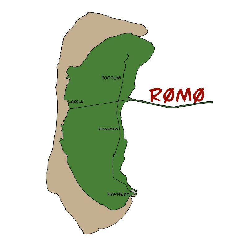 Carte de l’île Romo Vert