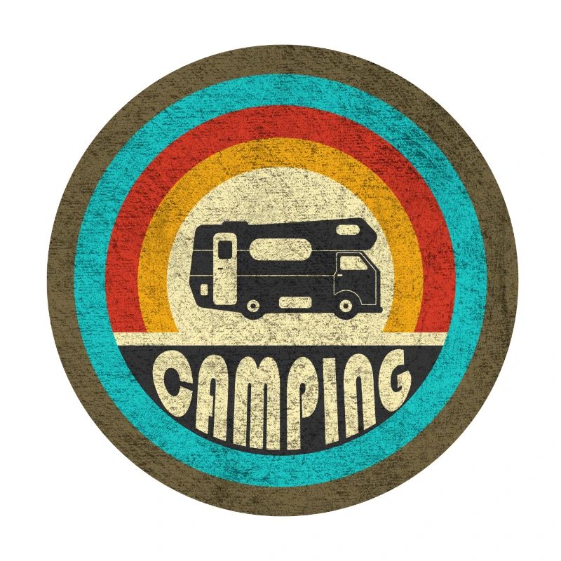 Camping design vintage / idée cadeau