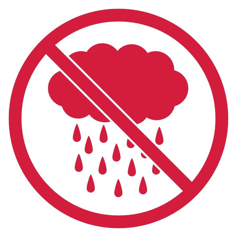 Segno proibito pioggia