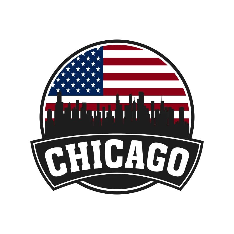 Chicago Illinois USA Skyline Travel Souvenir Ameri