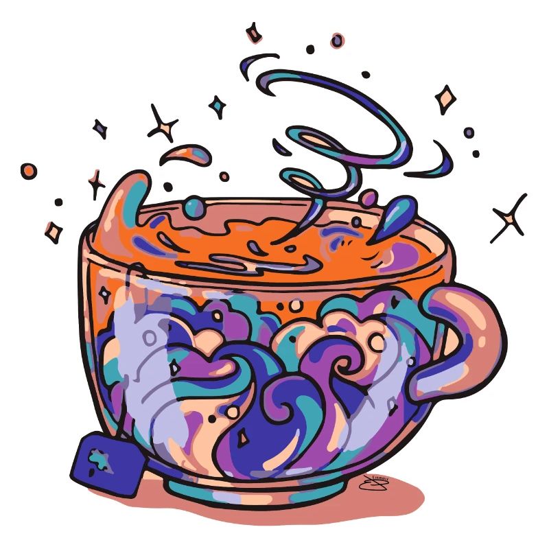 Swirling Rainbow Mug
