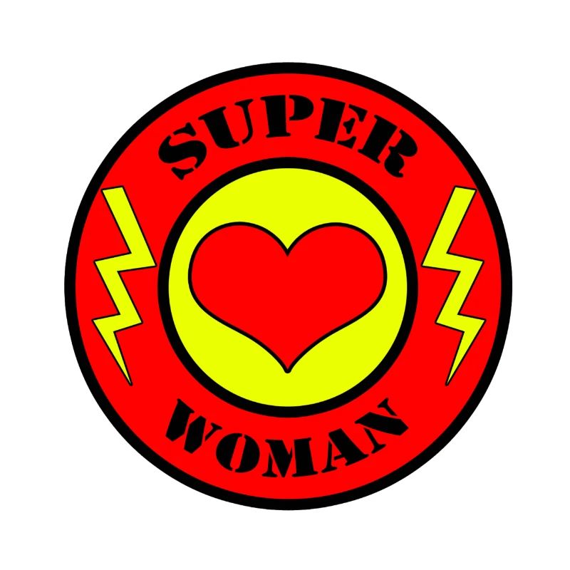 SUPER WOMAN Blitz Super Mama Muttertag Geschenk