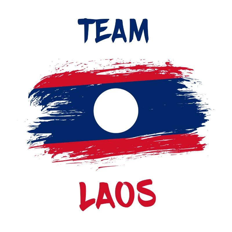 Team Laos Drapeaux Design / Cadeau