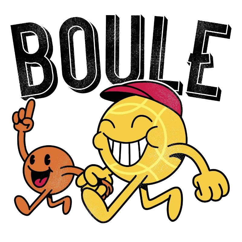 Boule de pétanque avec des cochons aller à la pétanque