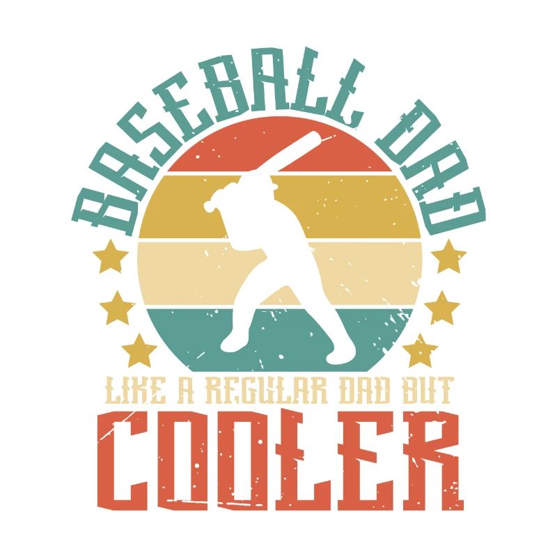 Papa de baseball comme papa ordinaire mais plus cool