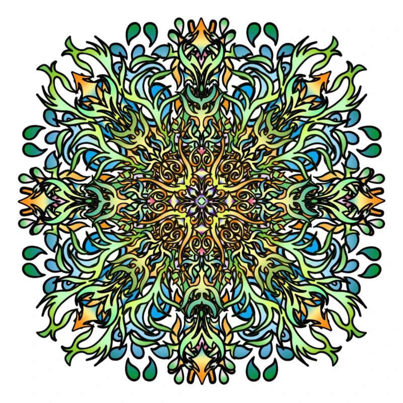 Mandala | Bunt | Leben | Geschenkidee