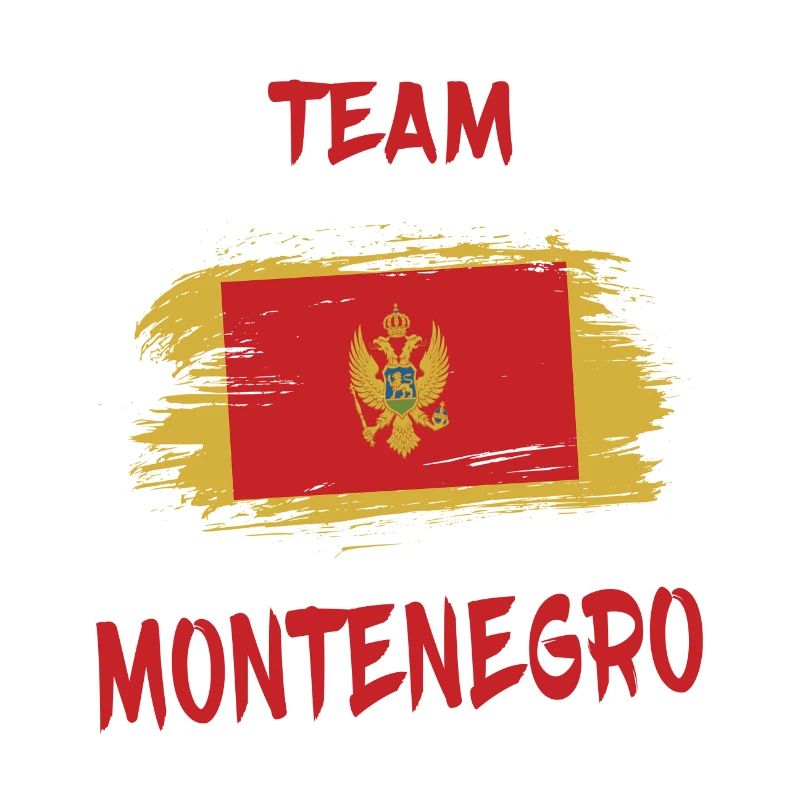 Drapeaux Team Montenegro design/idée cadeau