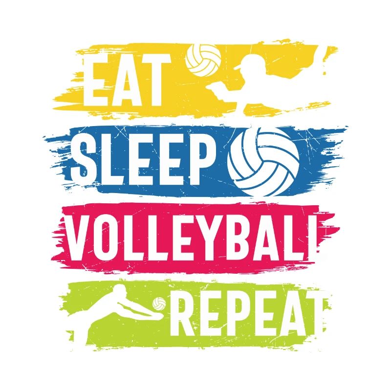 Manger dormir Volley-ball Répéter
