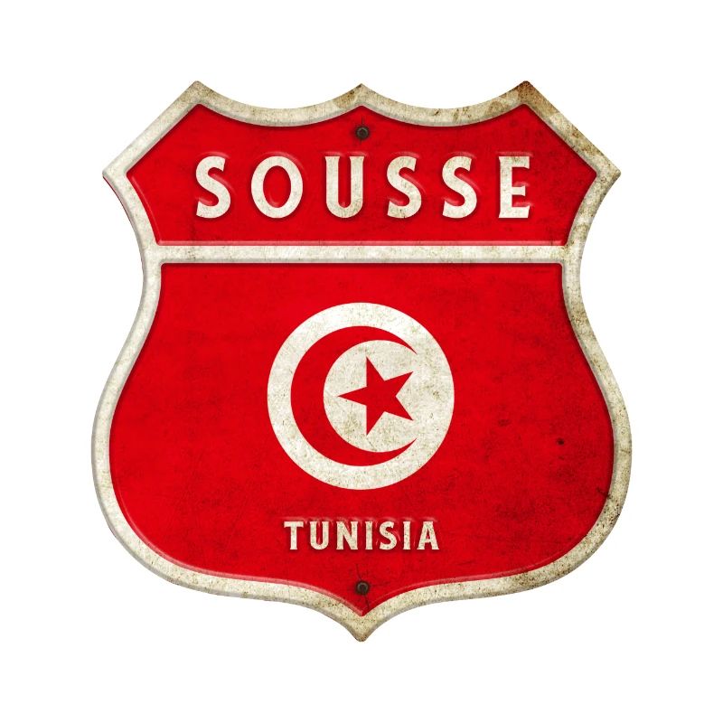 Sousse Tunisie Armoiries Drapeaux Design