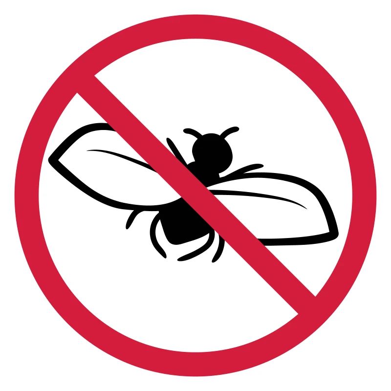 Fliege Verboten Schild
