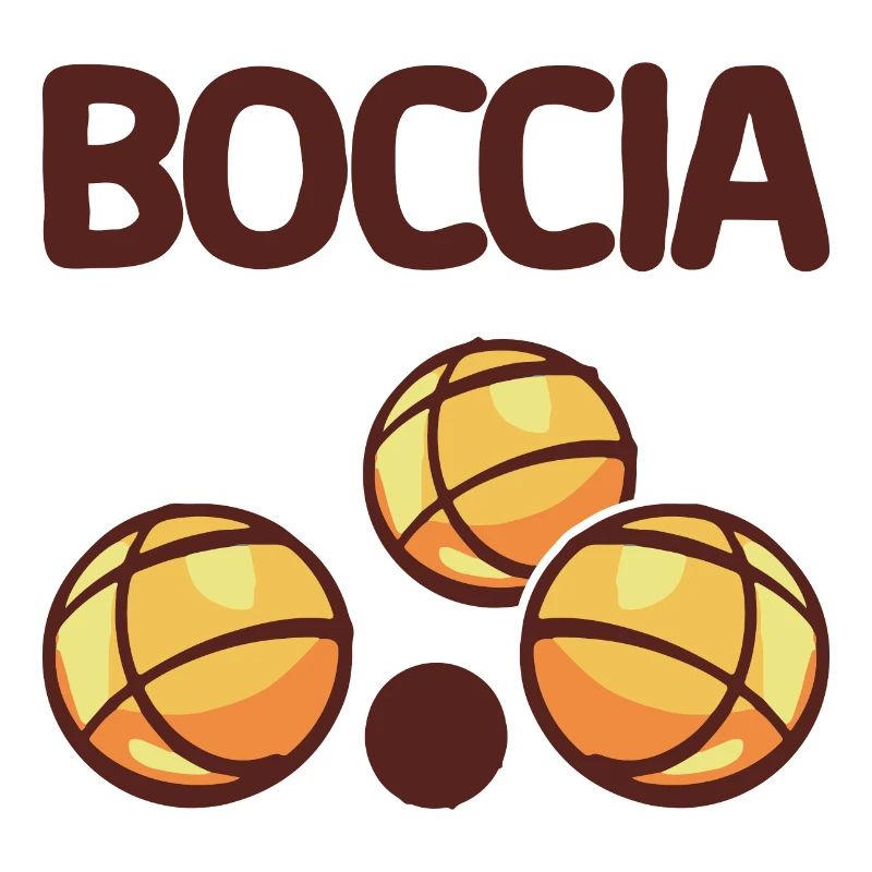 Bocciaspieler Bekleidung mit Boccia Kugeln Boccia