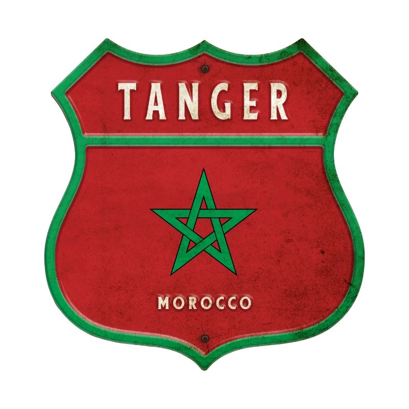 Tanger Maroc Armoiries Drapeaux Design