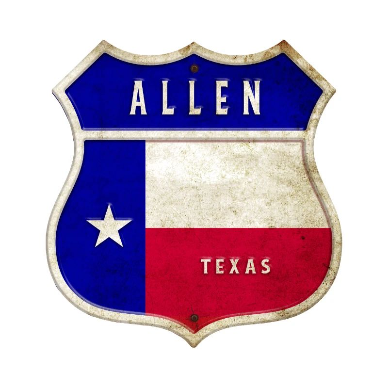 Motif drapeaux Allen Texas