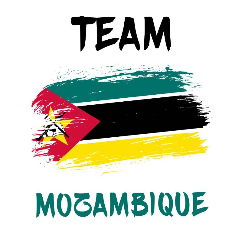 Drapeaux de l'équipe du Mozambique