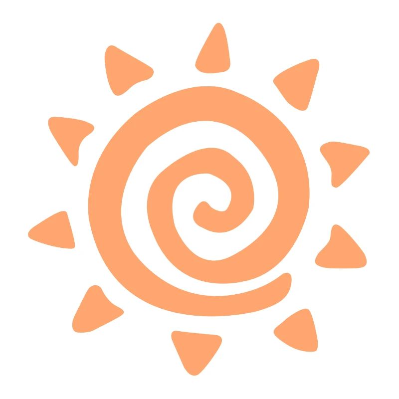 Simple sun logo