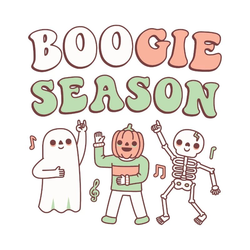 Boogie Season Ghost, Jack O Lantern, Skeleton
