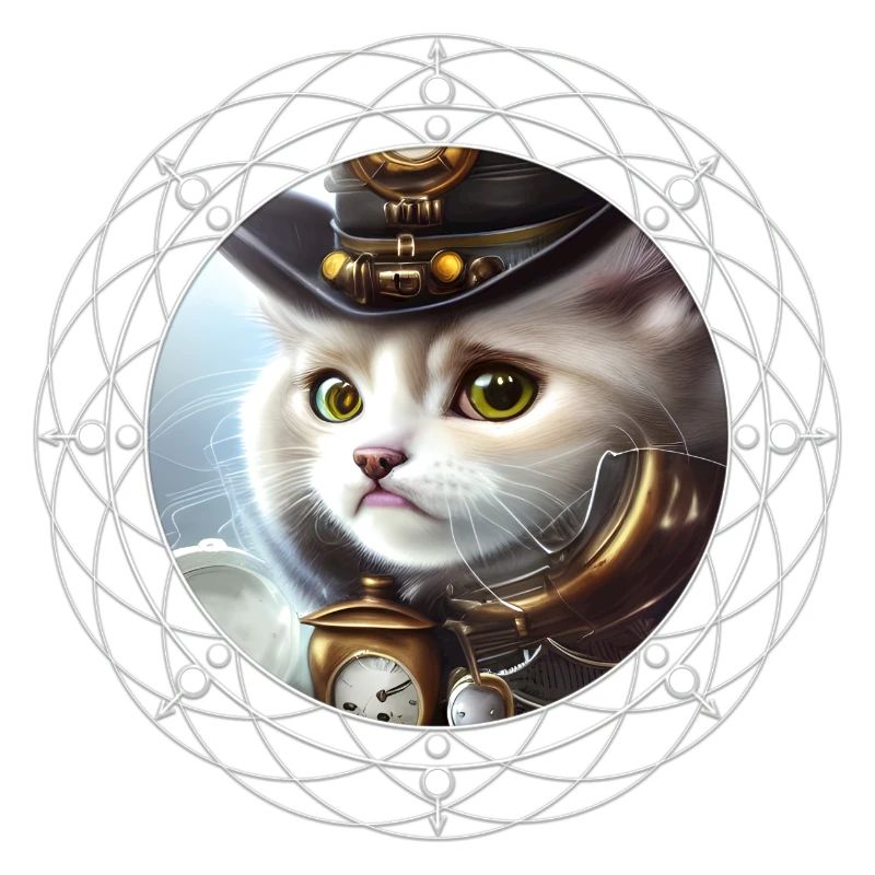 Süßes Steampunk-Kätzchen