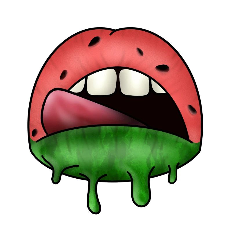 Watermelon lips