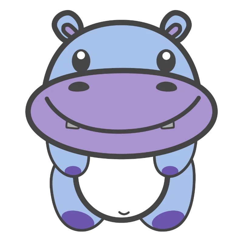 Kawaii Cute Hippo