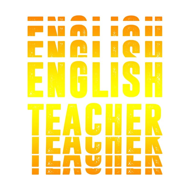 Design de professeur d'anglais