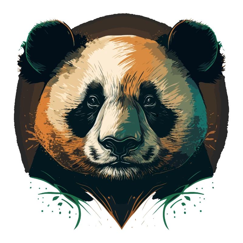 Cute Panda Head