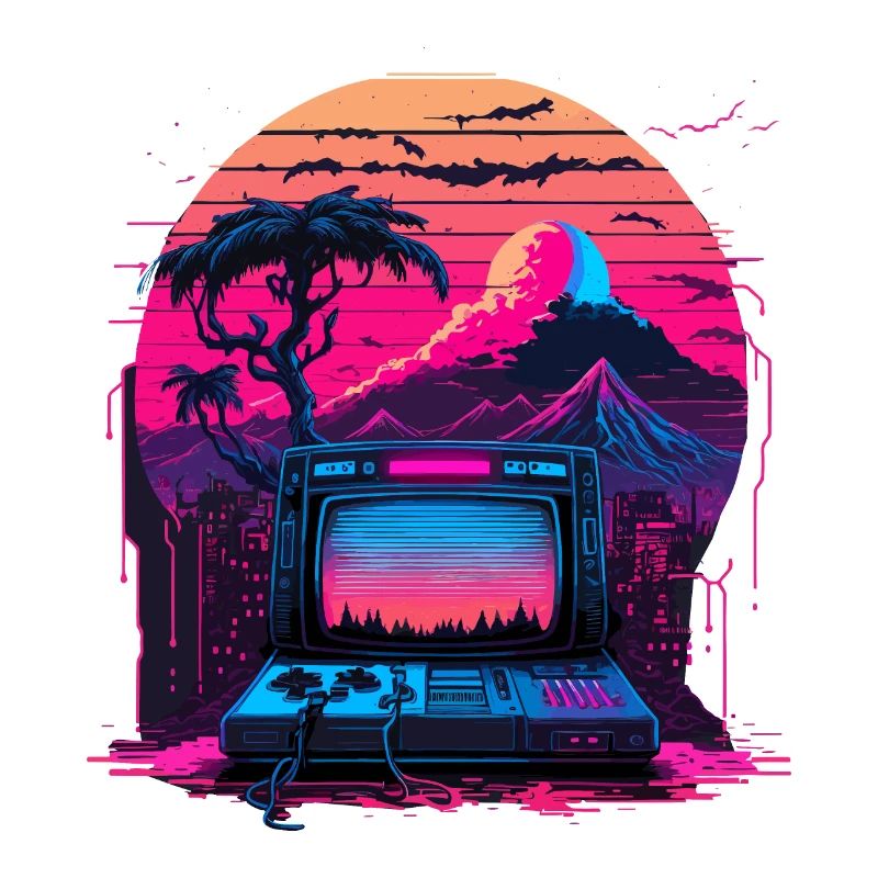 Vaporwave Computer