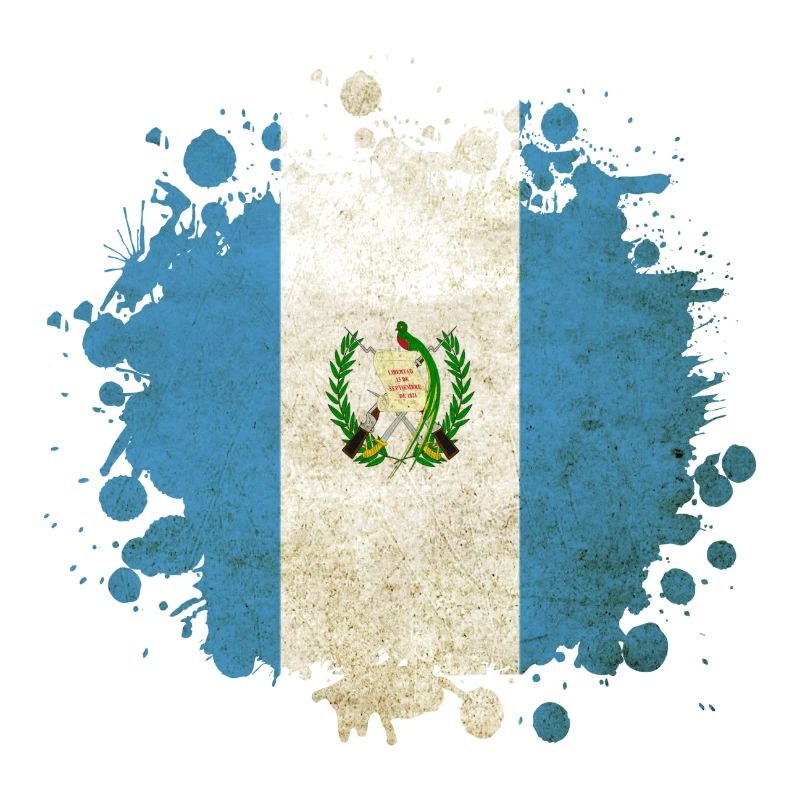 Blob de drapeaux vintage du Guatemala