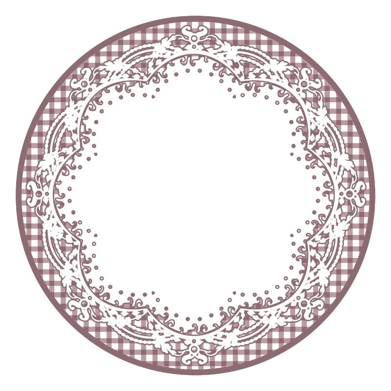 Nostalgia cake tip label in dusky pink