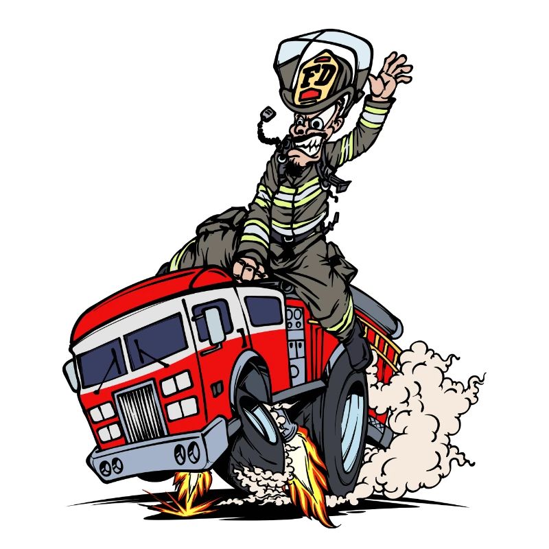 Fire brigade fire protection fire engine lifesaver