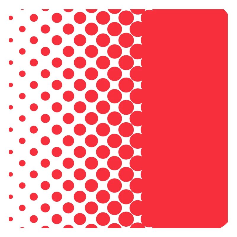 Halftone Gradient Rotes Panel